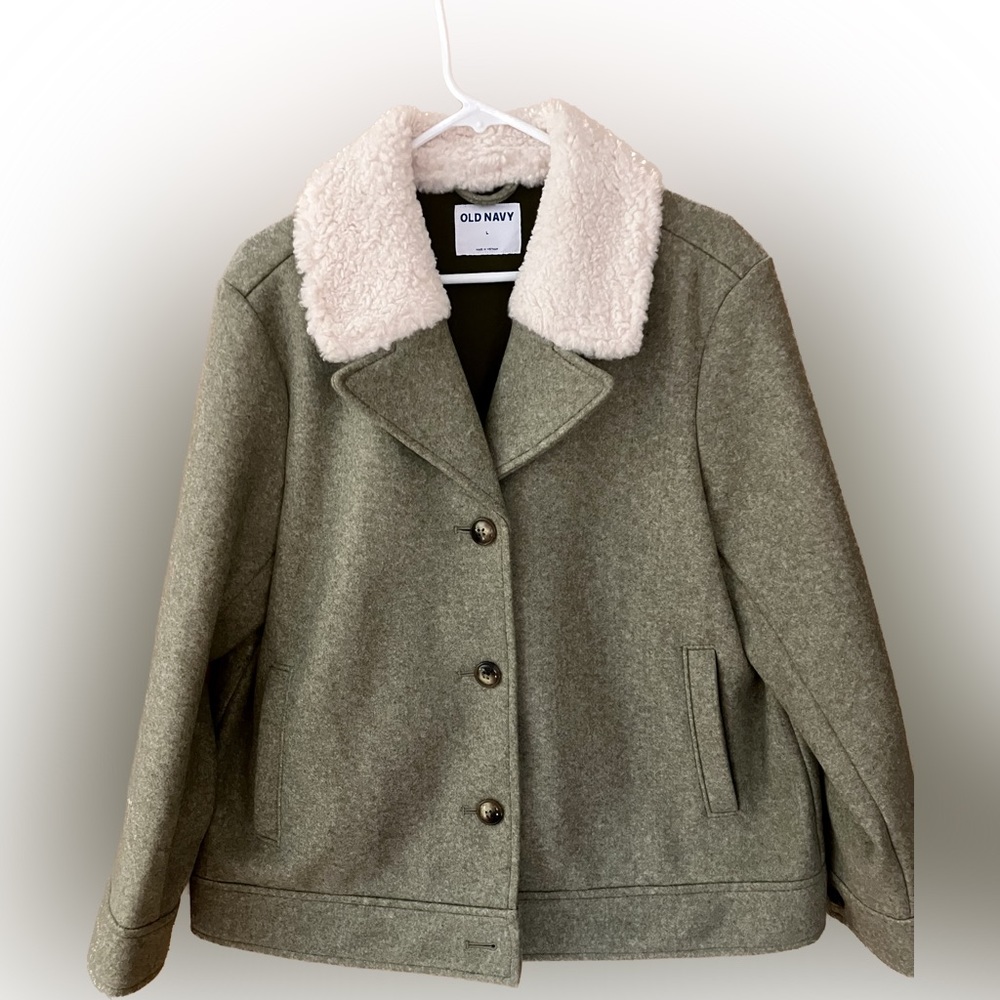 Fleece and Sherpa Jacket Old Navy Large